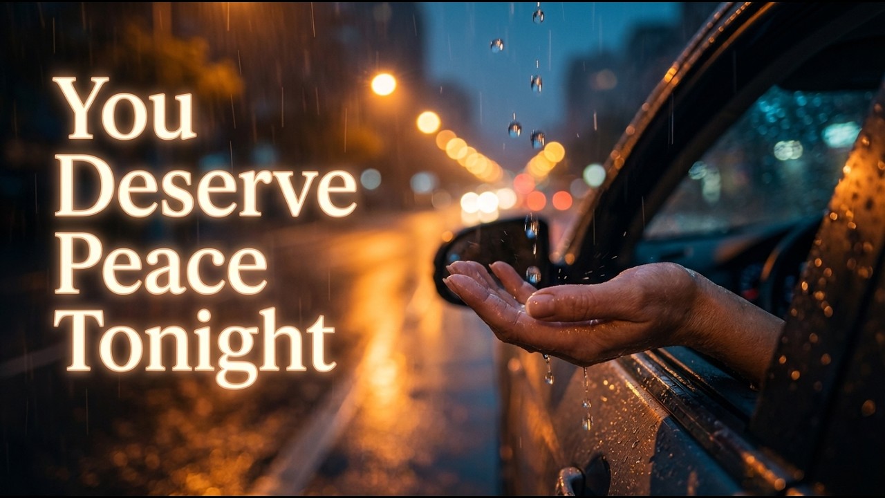 Falling Rain for Anxiety Relief | Calm Night ASMR Sleep Sounds