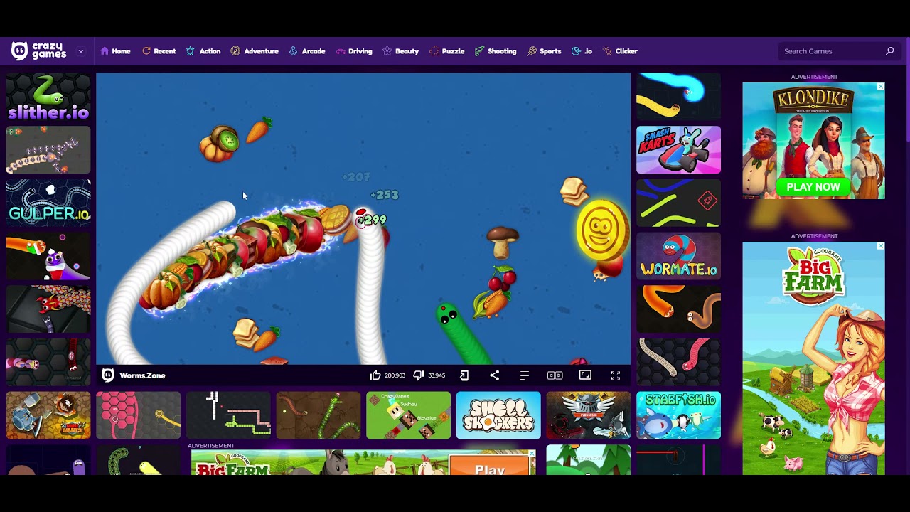 Game worm zone (ep3)