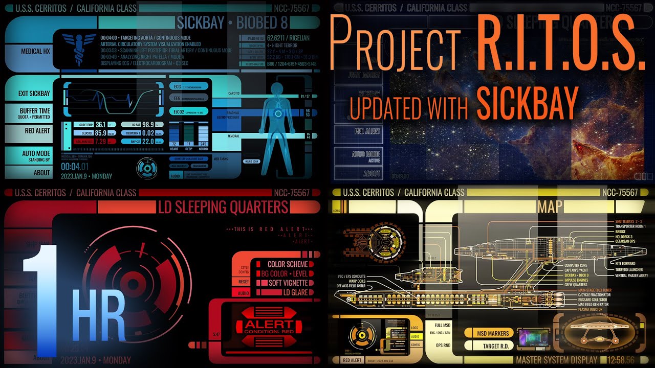 Project RITOS (updated with SICKBAY) • 1-Hour Loop
