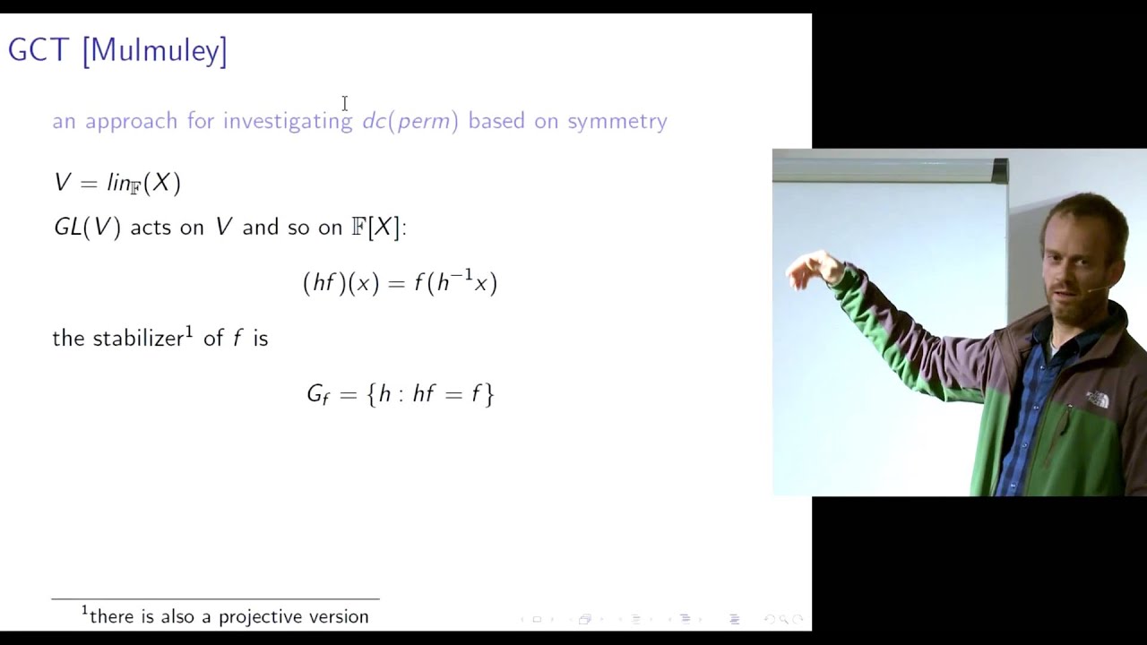 Amir Yehudayoff: Computing with Symmetries - צילום הרצאות סטודיו האנה בי