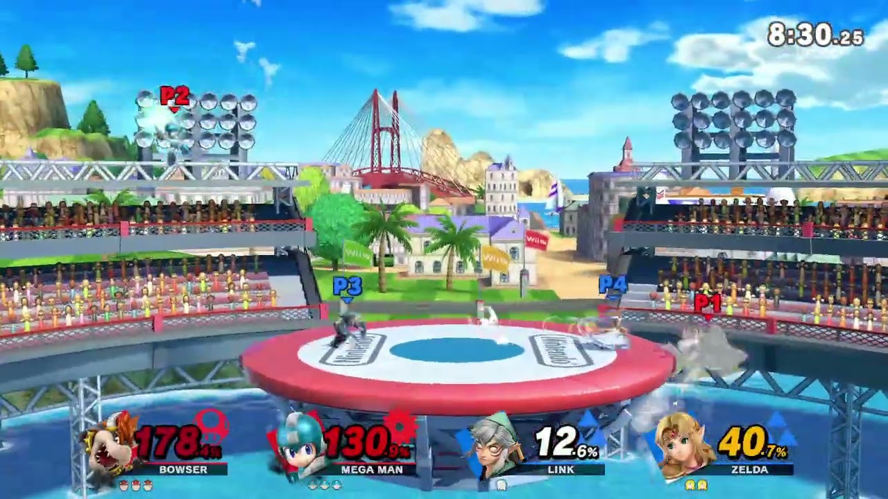Taking on the Hyrule two with Mega Man at my side
