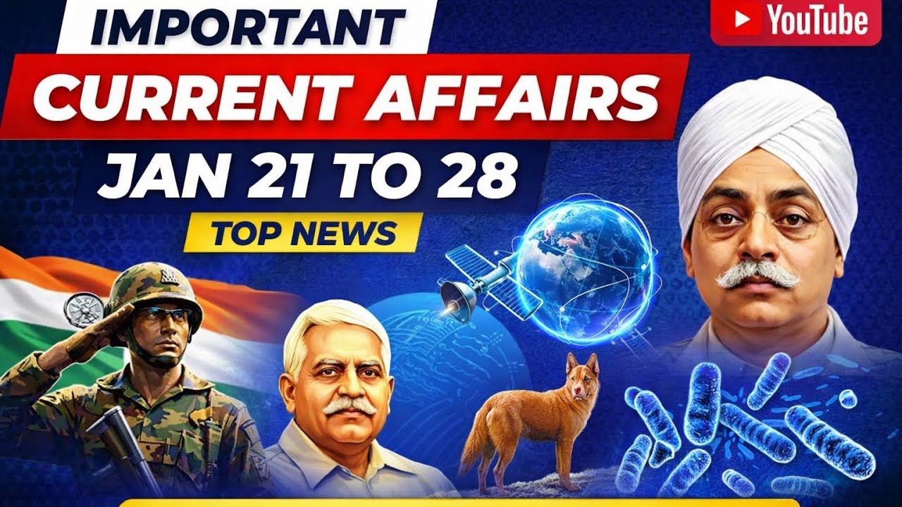 🔥 Jan 21–28 Current Affairs | Don’t Miss These Questions!