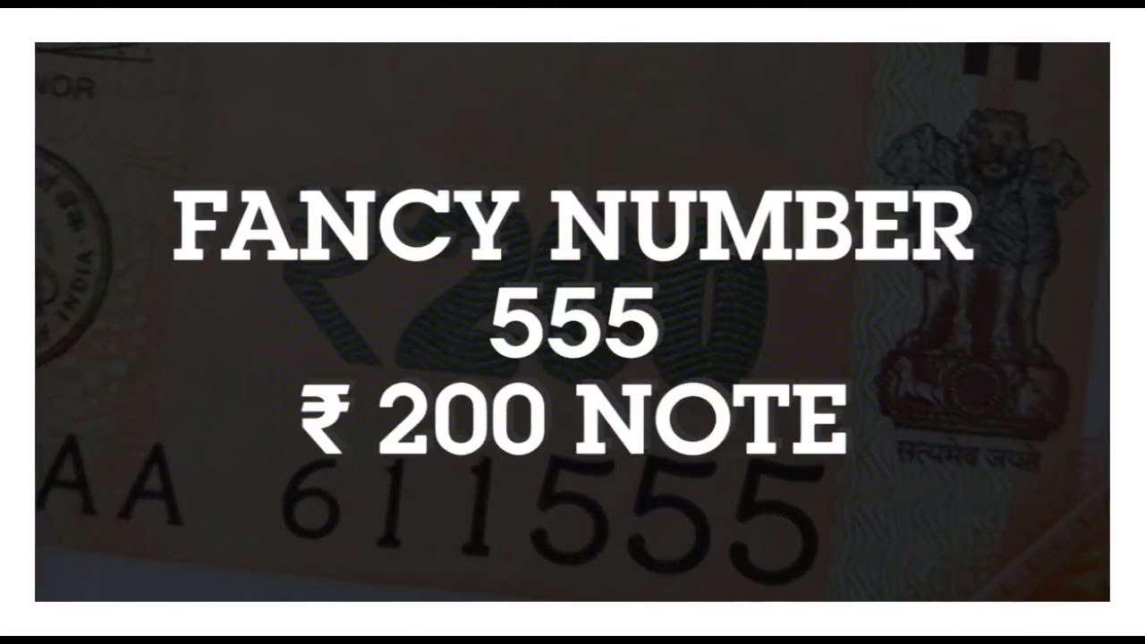 New 200 Rupees Note with Fancy Number, 2017