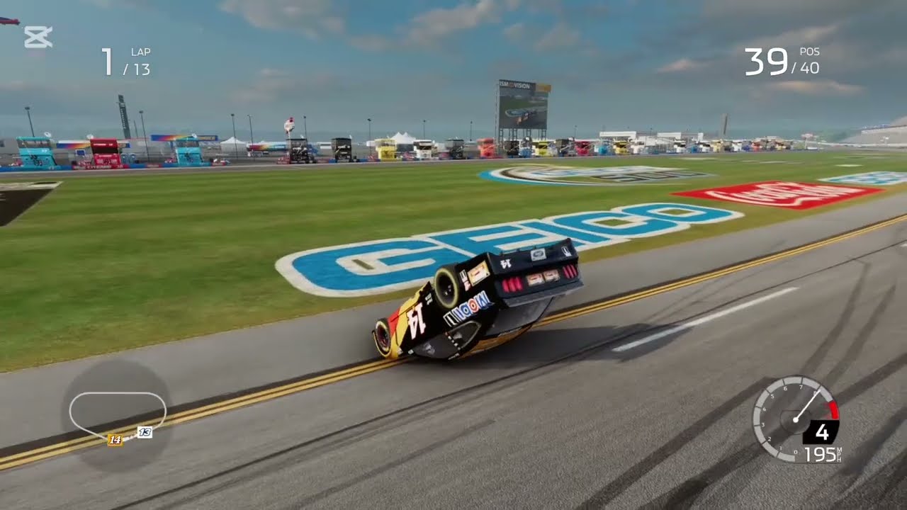 Nascar heat 5 crash compilation #3 10 minutes long