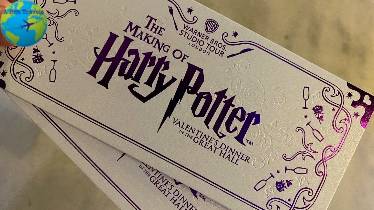 Valentines Dinner in The Great Hall - Harry Potter Warner Bros Studio Tour - Part 1