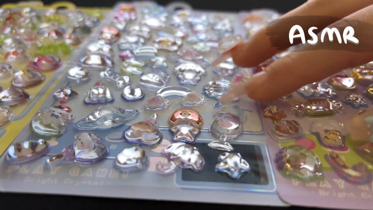 (ASMR) Best Calming Bubble Sticker Tapping + Camera Tapping 🫧