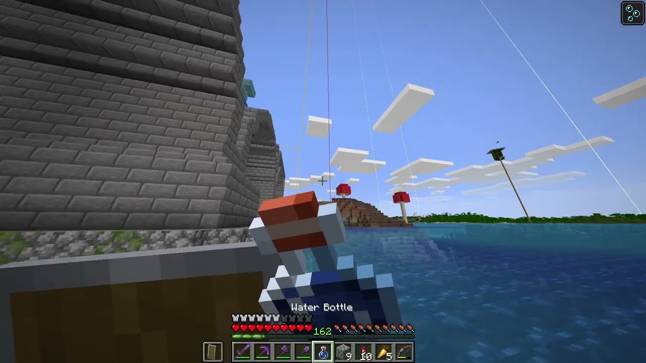 Let's Play Minecraft Episode 156: Progress at the Bridge