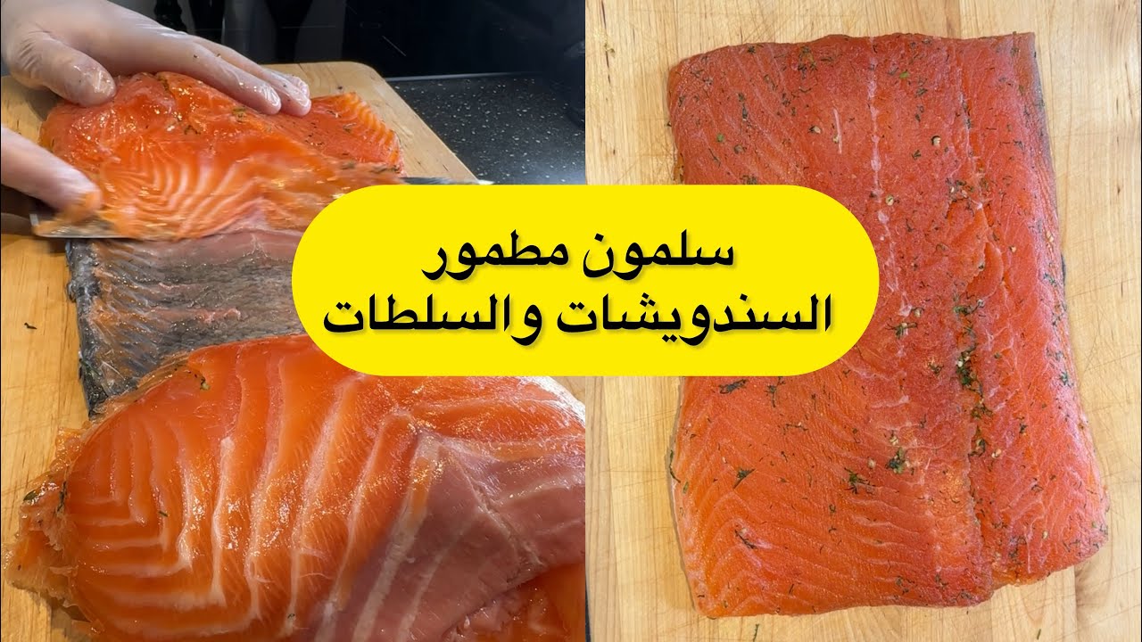 سلمون مجفف سريع .