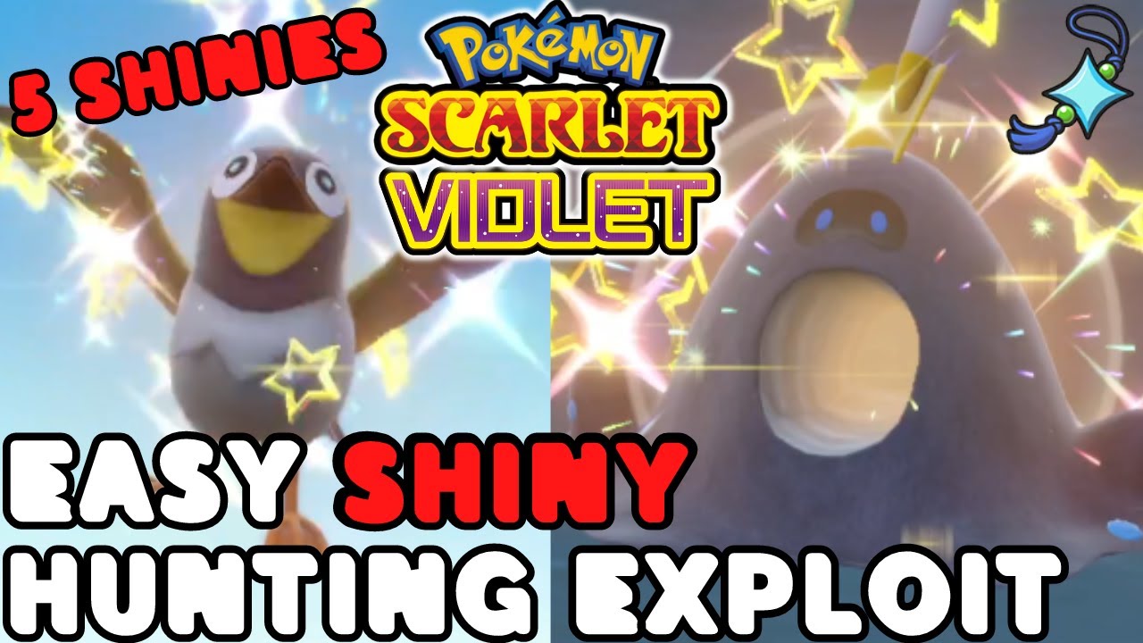 5 INSANELY Easy SHINY HUNTS Exploit for Pokemon Scarlet and Violet