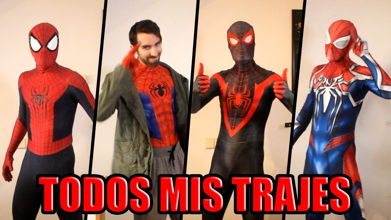 ¡TODOS MIS TRAJES DE SPIDER-MAN! 🕷 (2020) | Prnze