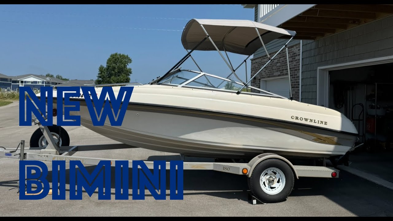 2000 Crownline 180BR, New Bimini Top