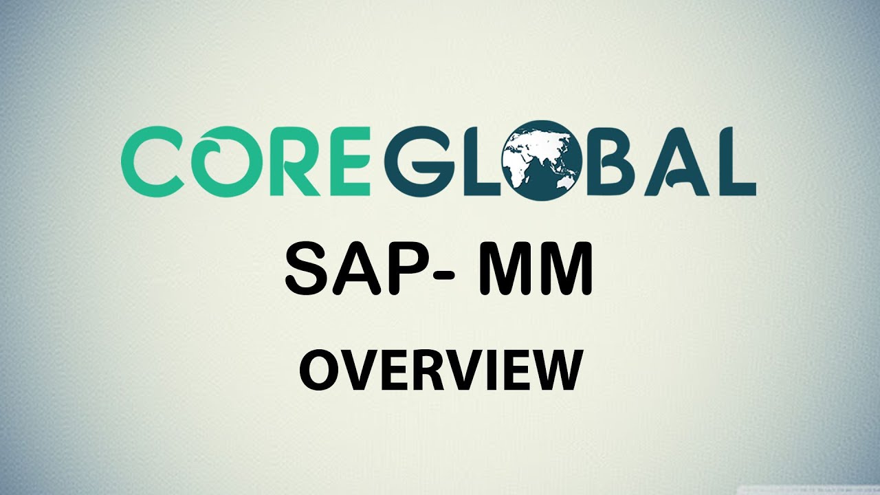 SAP MM Overview
