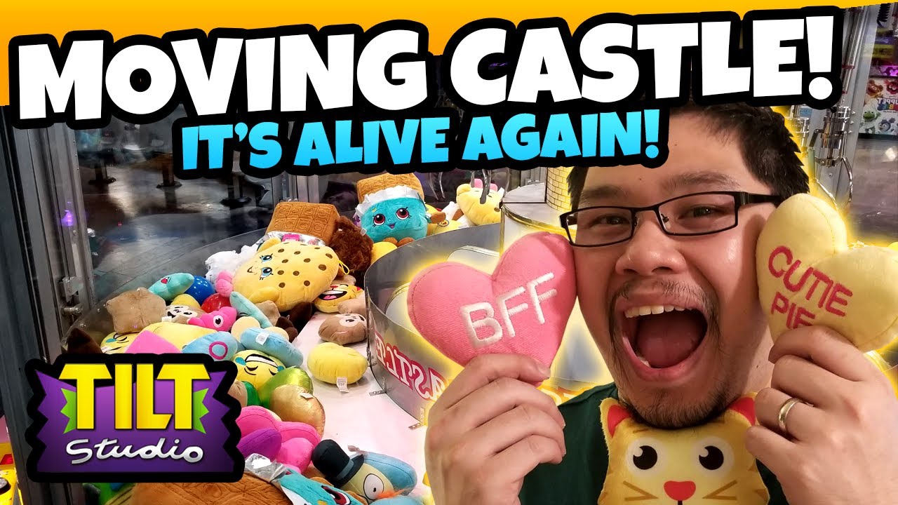 It's ALIVE!!! Moving Castle Claw Machine is back at Tilt Studio arcade!