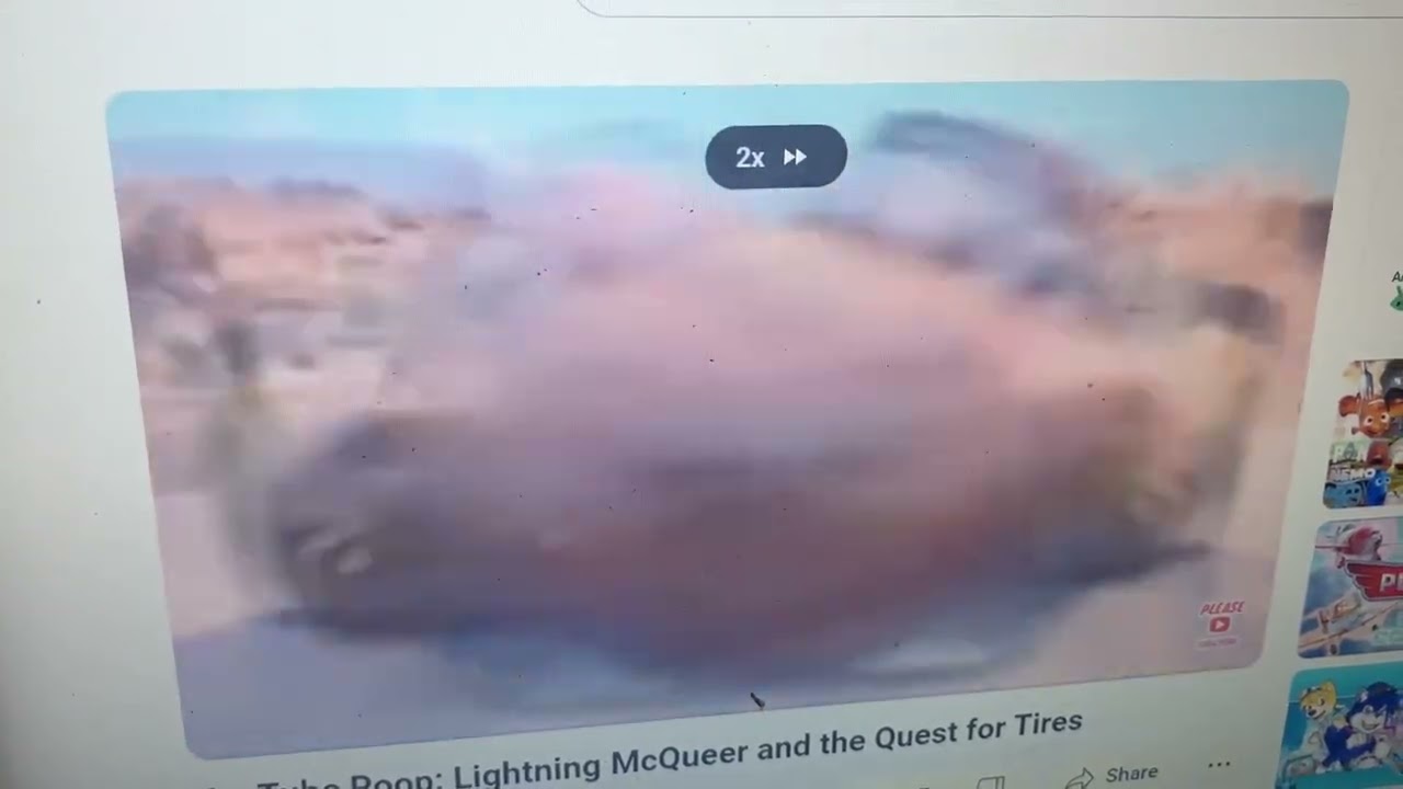 Lightning McQueen falling down cliff ytp speed up 