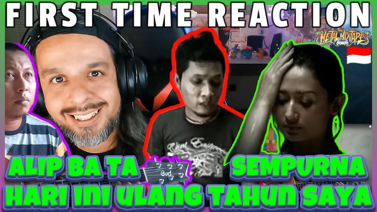Sempurna - Andra N' The Backbone - ALIP BA TA (Fingerstyle Cover) - FIRST TIME REACTION - LYRICS