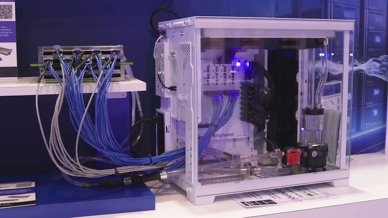 Product Demo | OSFP 2x8 Belly to Belly Liquid Cooling Demonstration | DesignCon 2025