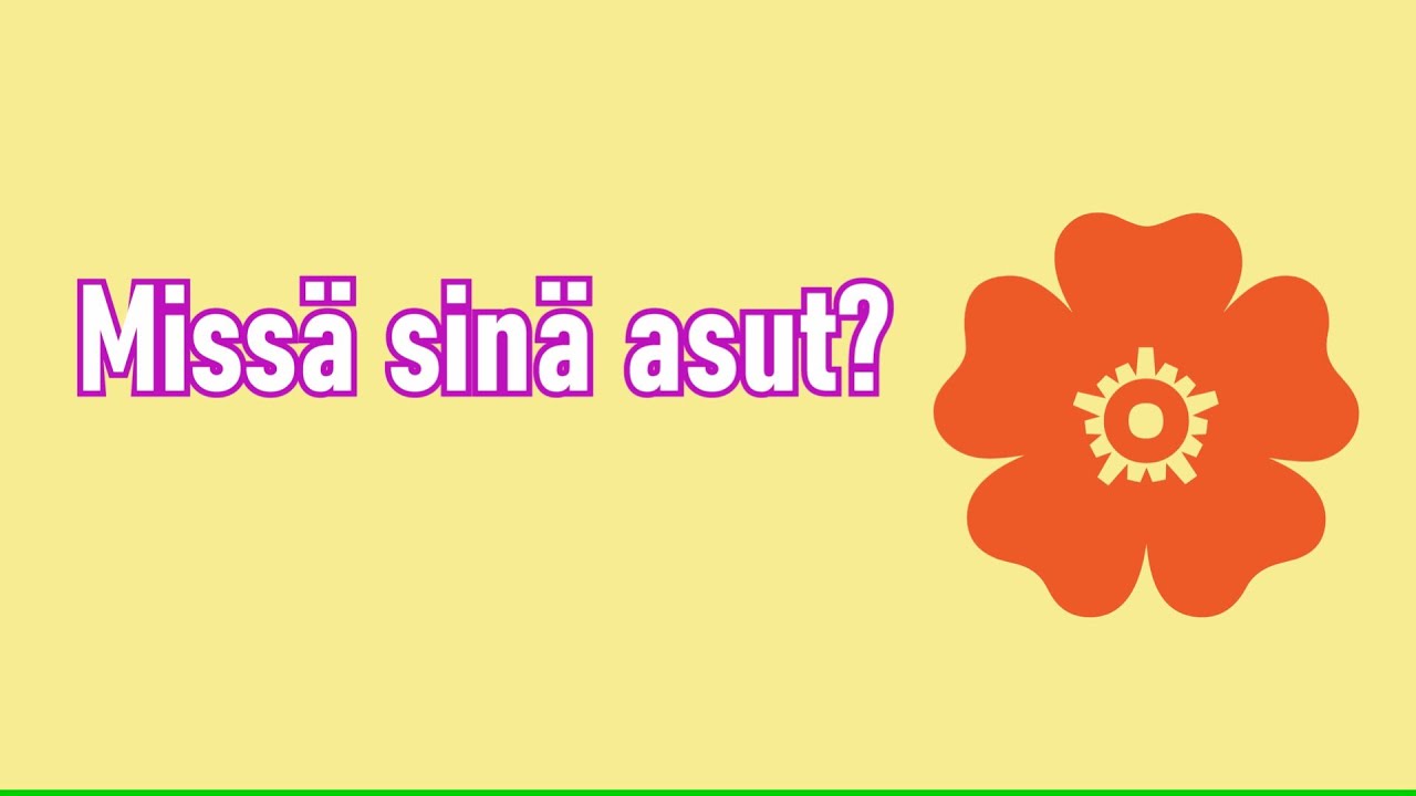 Урок финского языка (A1): Где ты живёшь?