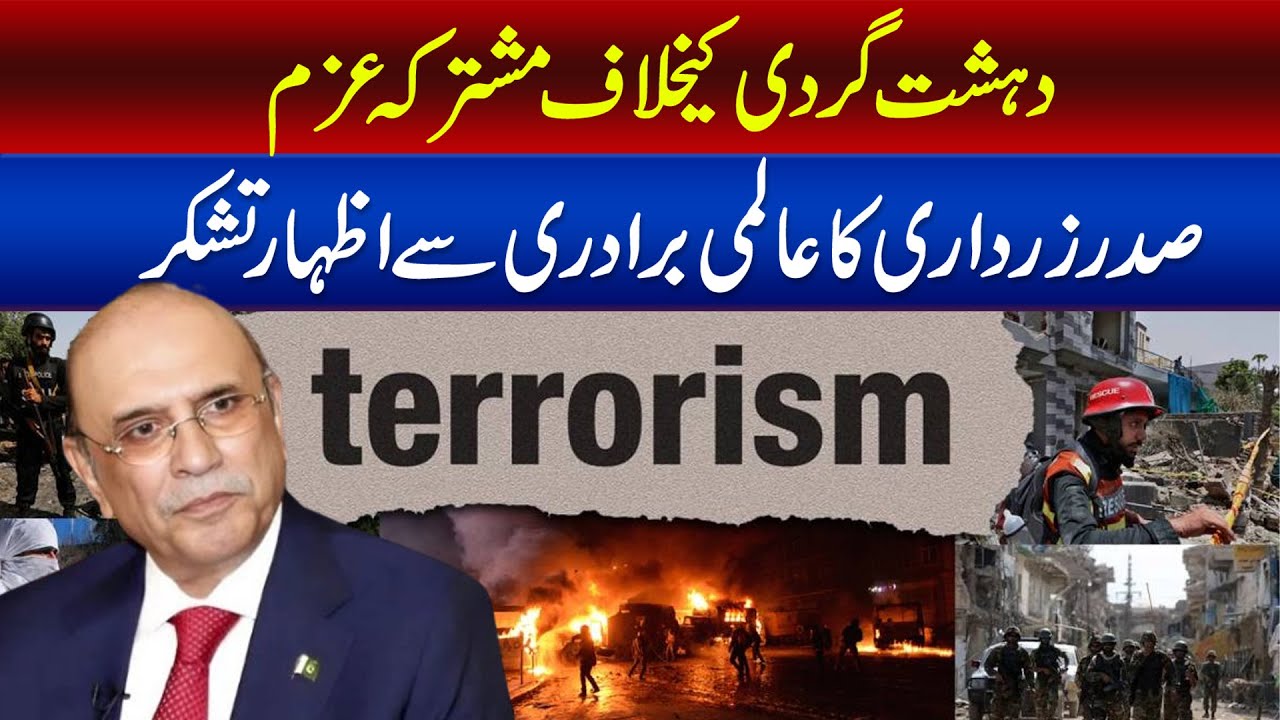 President Zardari expresses gratitude to the international community
