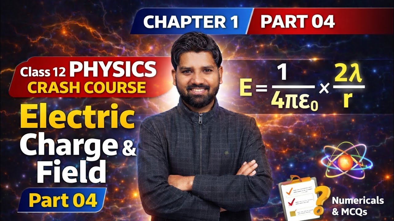 Class 12 physics//electric charge and field//Part 04//most important derivation 🔥🔥🔥🔥🔥