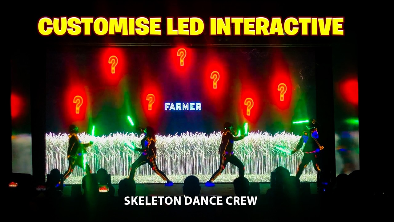 Customise LED Interactive performed by Skeleton Dance Crew ( India )