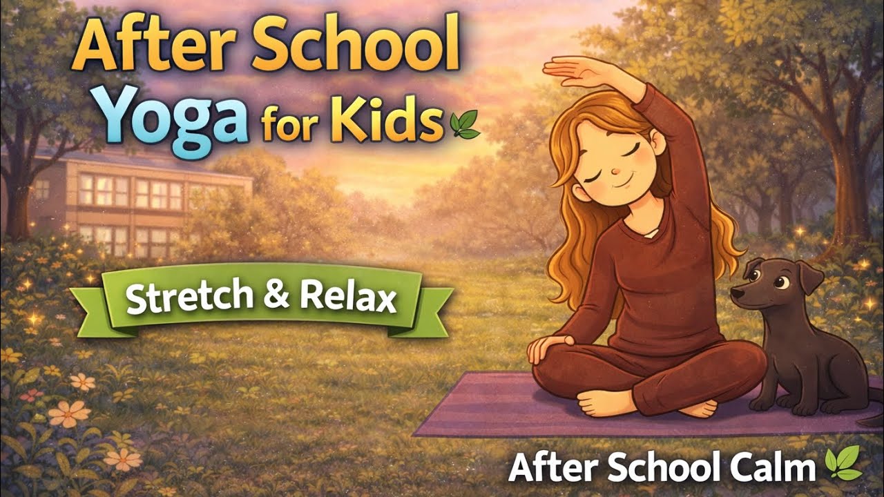 After School Yoga for Kids 🌿 | Gentle Stretch & Relax