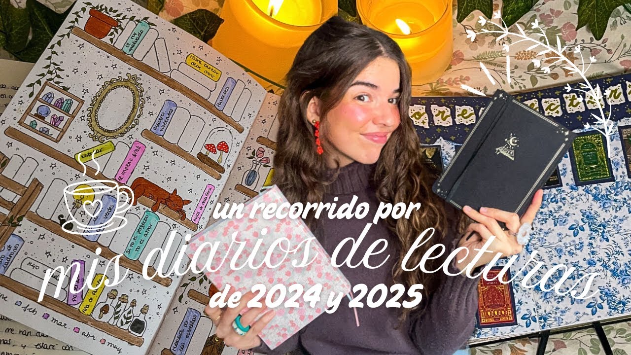 un recorrido por mis diarios de lecturas de 2024 y 2025🧸🍓✨ reading journal flip through🪐