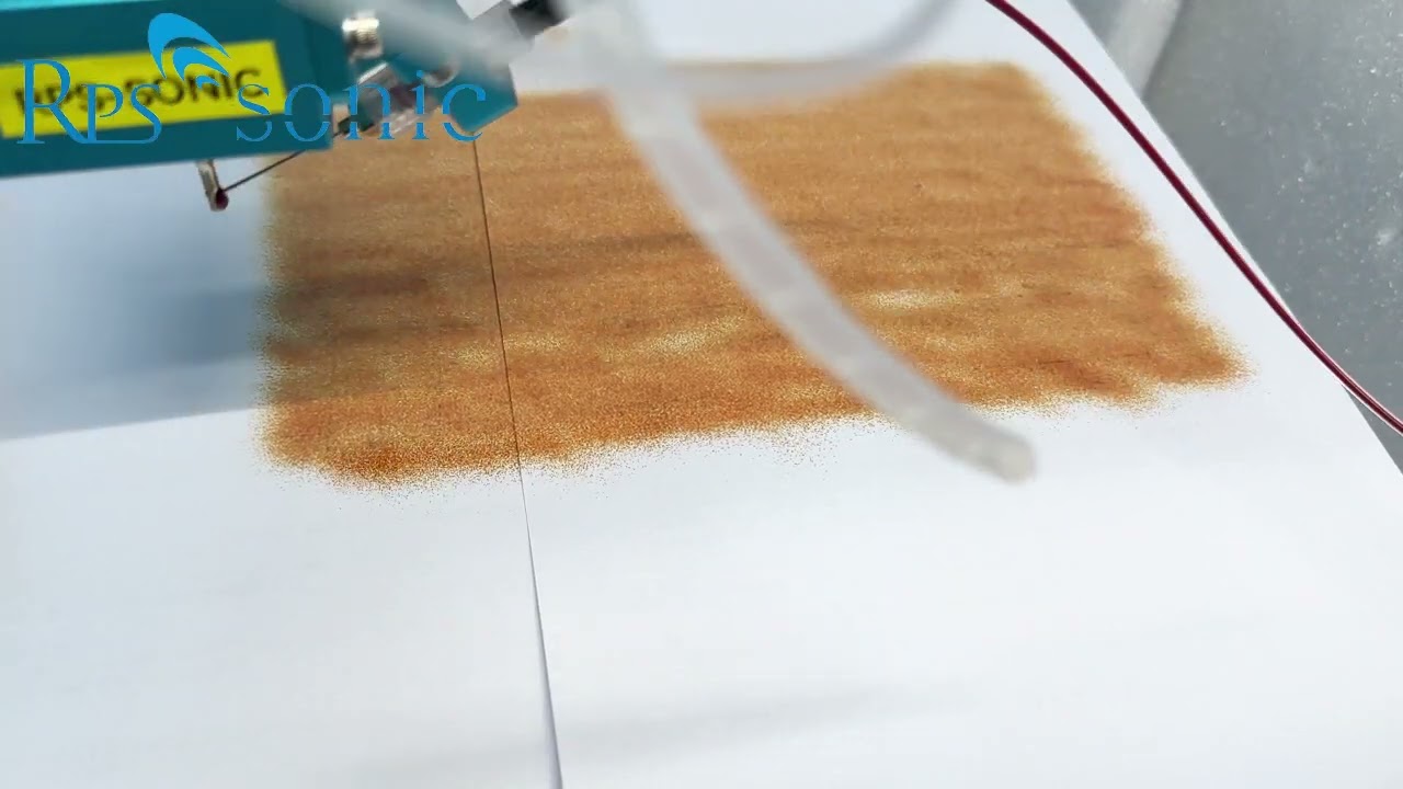 Ultrasonic photoresist atomizing spraying machine