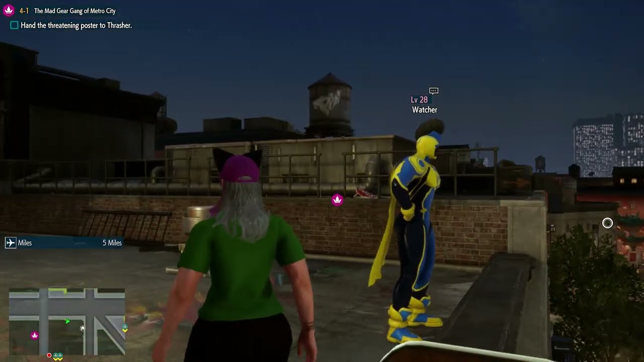Look for Threatening Poster Skywalk Lane - Street Fighter 6 (2023) Walkthrough HD - Return Thrasher
