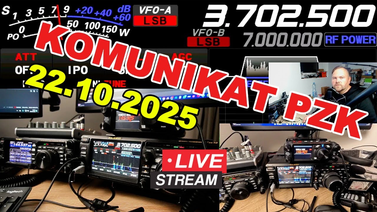 LIVE: Komunikat PZK i łączności po komunikacie | 22 października 2025 | Zapraszam na pasmo! 📻😉