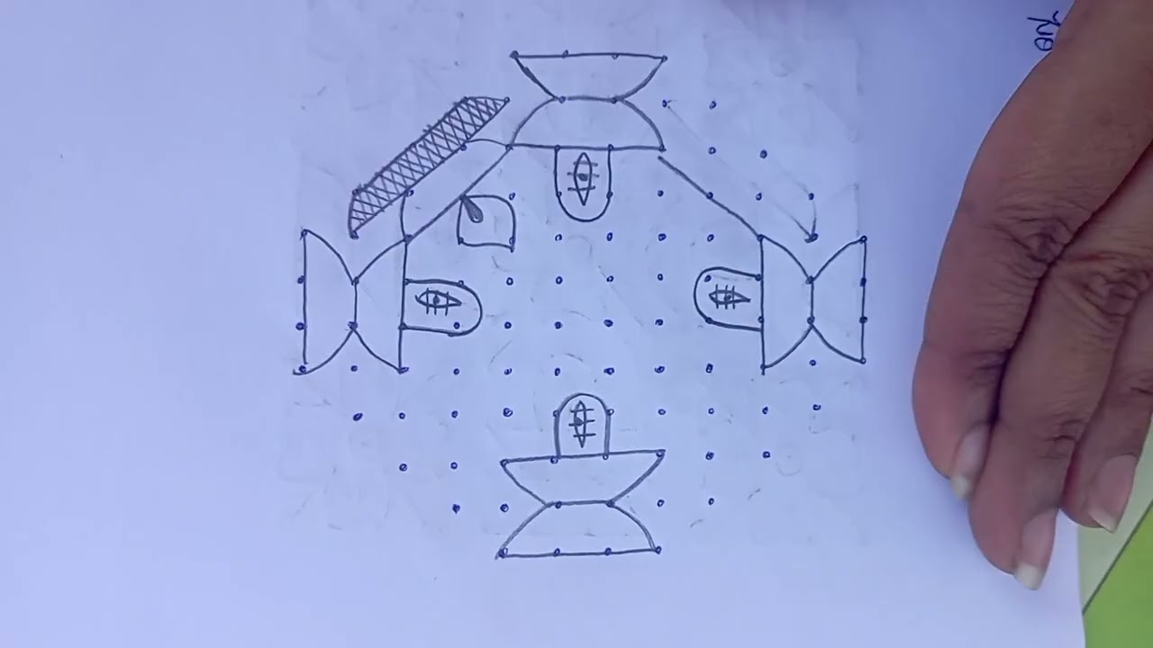 Shivarathri speacial rangoli designs with12**4*4 dots🌺🌺#trending #shivalingam#chukkalamuggulu#kolam 