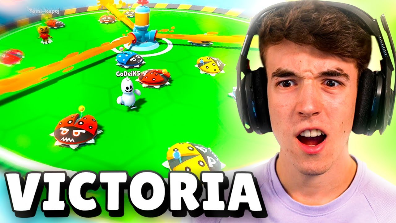 VICTORIA EPICA EN EL NUEVO MAPA de STUMBLE GUYS *BOT BASH*