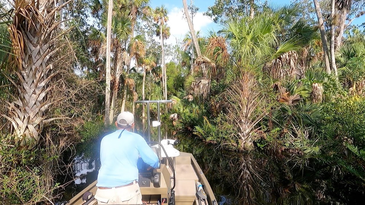 High Water Run in G3 16 CCJ (Jet Tunnel Hull) - Testing New Steering Wheel in the Chassahowitzka NWR
