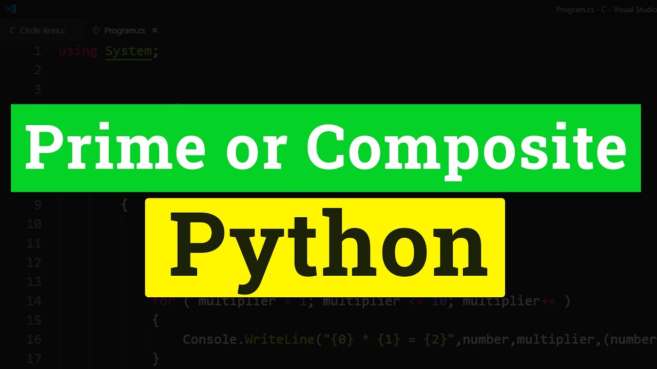 Программа на Python для проверки введенного числа на простоту или составность