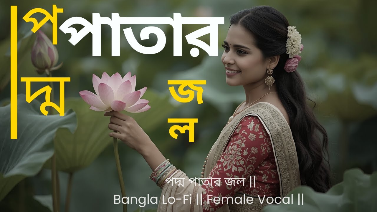 পদ্ম পাতার জল | Poddo Patar Jol | Bengali Lofi Song | Female Emotional Vocal | Arina | Night Vibe