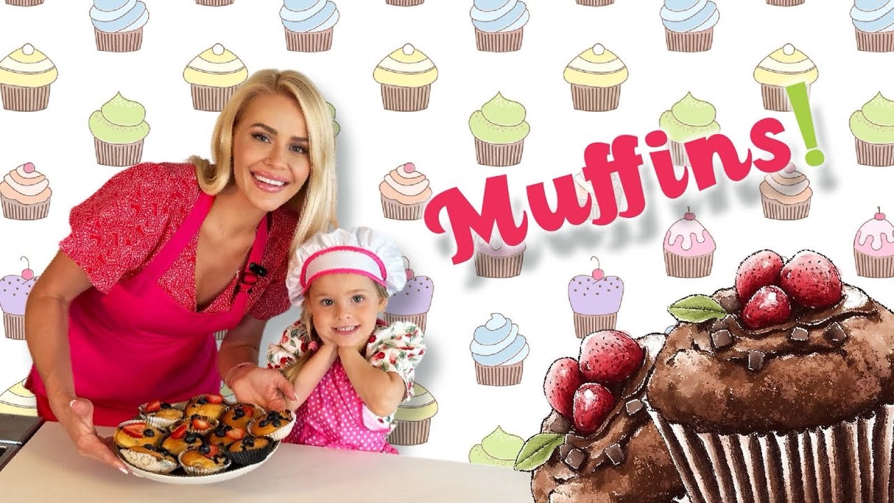 Baking Muffins with Mom🍪 Fun Adventure! Готовим маффины с мамой🍪 Весёлое приключение на кухне!