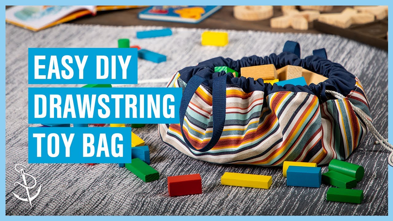 Easy DIY Drawstring Toy Bag