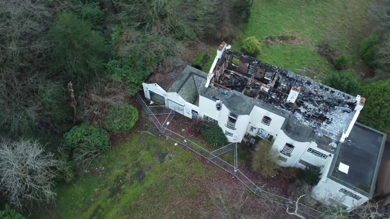 Abandoned Mansion Watford By Drone 4k