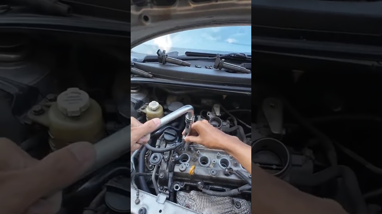 ganti spark plug #myvi