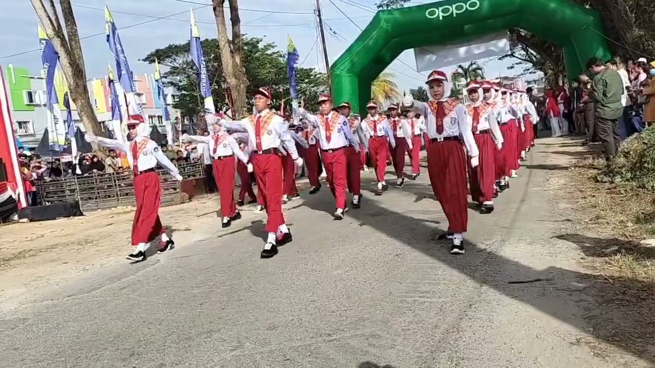Lomba Gerak Jalan Indah Tingkat SD/SMP se Kota Kendari HUT RI Ke 78 - Squad Dikmudora 2023