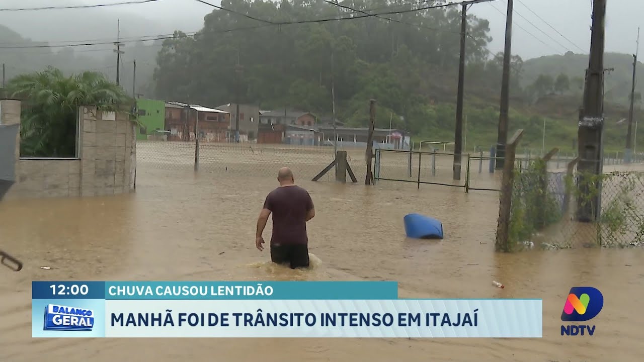 Temporal provoca alagamentos em Itajaí e toda a Região