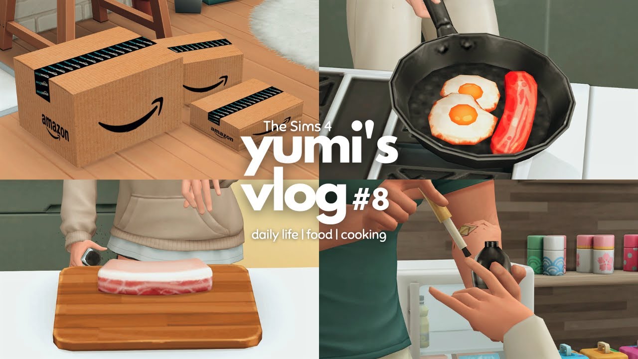 THE SIMS 4 VLOG 🍳 | living alone, easter day, apartment hunting, getting my nails done, bossam etc