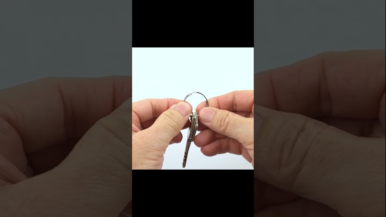 How to easily put the key on a key ring