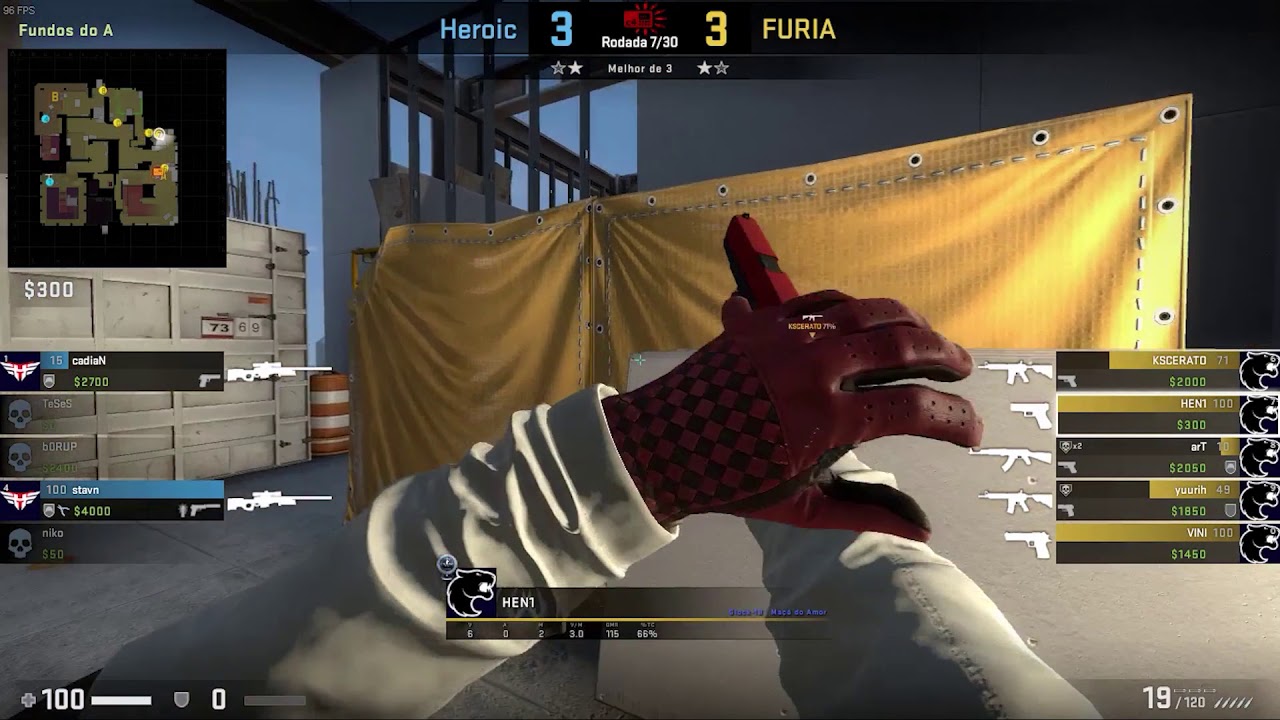 Pov HEN1 (21/6) CS GO DEMO - VERTIGO - 16 FURIA VS 4 HEROIC (IEM Global Challenge 17/12/2020)