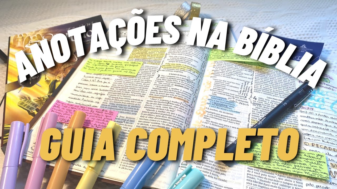 Guia de COMO ESCREVER NA BIBLIA | Exemplos com Bíblias com e SEM ESPAÇO PARA ANOTAR