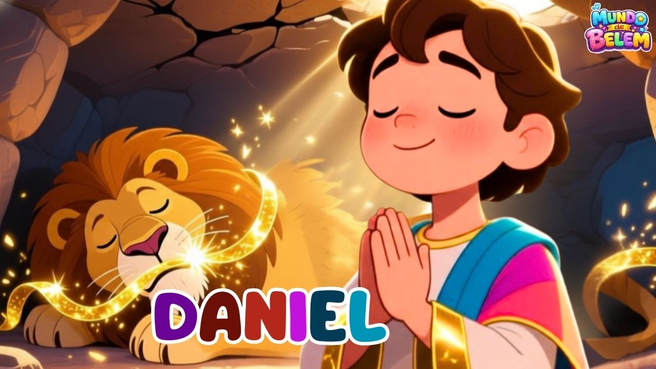 Daniel na Cova dos Leões 🦁 Música Infantil Bíblica | ⁨@mundodebelem_infantil⁩