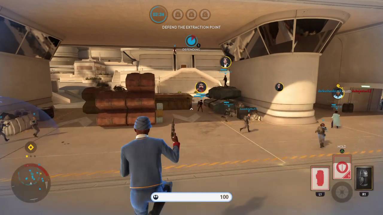 STAR WARS™ Battlefront™ bespin wing guard gameplay