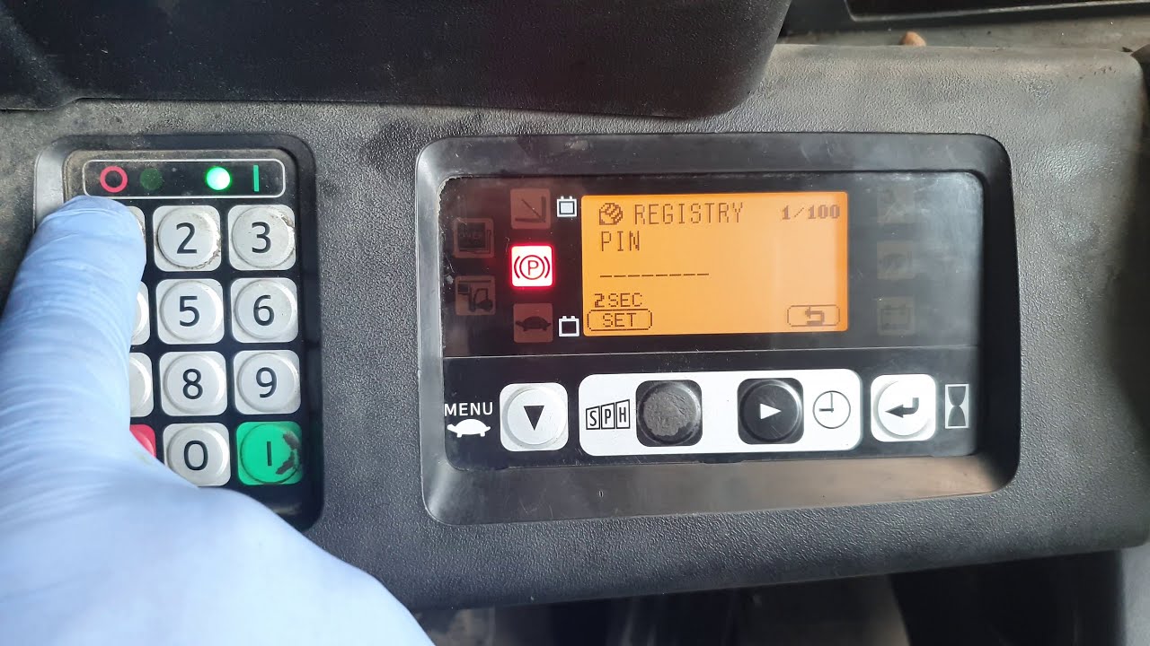 How to change the pincode Toyota 8-FBET forklift