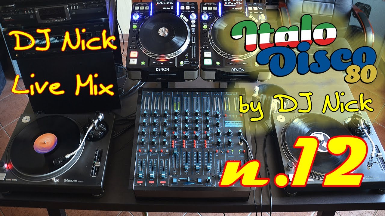 DJ NICK 80's Vinyl Italo-Disco Mix live 12