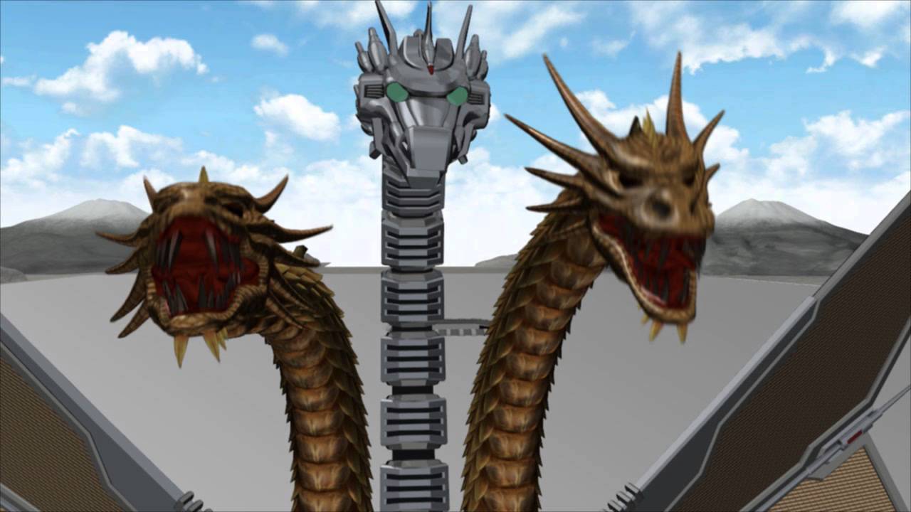 Mechagodzilla vs. Mecha King Ghidorah: Save The Future! Act 1 - MMD Animation