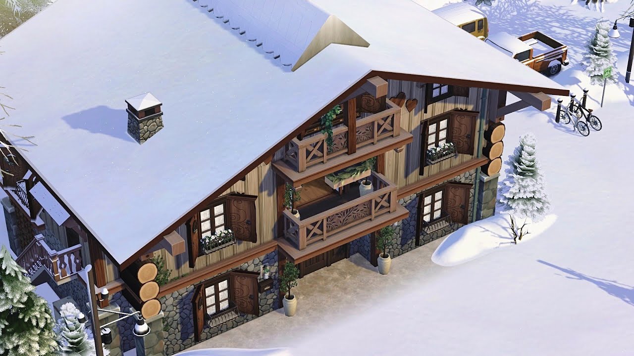 Cabin Hotel • The Sims 4 • No CC | Speed Build